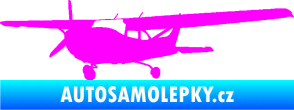 Samolepka Letadlo 014 levá Fluorescentní růžová