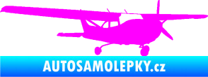 Samolepka Letadlo 014 pravá Fluorescentní růžová