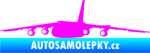 Samolepka Letadlo 015 levá Fluorescentní růžová