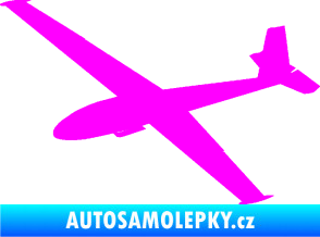 Samolepka Letadlo 025 levá kluzák Fluorescentní růžová