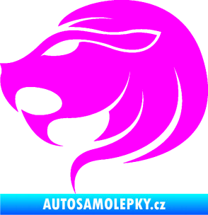 Samolepka Lev zvěrokruh 002 levá Fluorescentní růžová