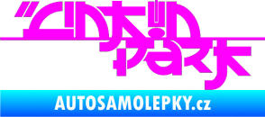 Samolepka Linkin Park 003 Fluorescentní růžová