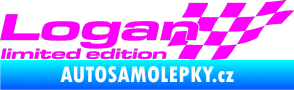 Samolepka Logan limited edition pravá Fluorescentní růžová