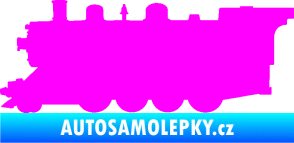 Samolepka Lokomotiva 002 levá Fluorescentní růžová