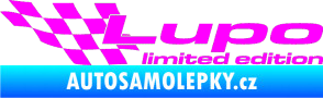 Samolepka Lupo limited edition levá Fluorescentní růžová