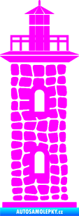 Samolepka Maják 001 Fluorescentní růžová