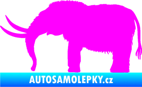 Samolepka Mamut 001 levá Fluorescentní růžová