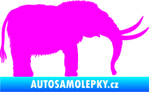 Samolepka Mamut 001 pravá Fluorescentní růžová