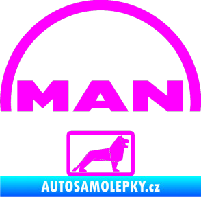 Samolepka MAN - Truck Fluorescentní růžová