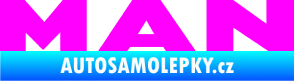 Samolepka MAN nápis Fluorescentní růžová