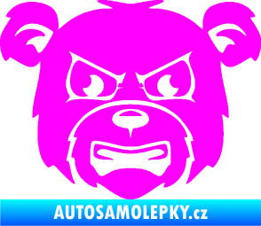 Samolepka Medvěd 009 JDM Fluorescentní růžová