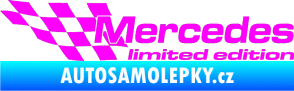Samolepka Mercedes limited edition levá Fluorescentní růžová