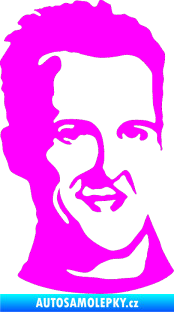 Samolepka Silueta Michael Schumacher pravá Fluorescentní růžová