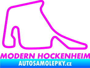 Samolepka Okruh Modern Hockenheim Fluorescentní růžová