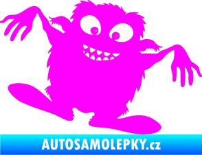 Samolepka Monstrum 001 pravá Fluorescentní růžová
