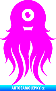Samolepka Monstrum 002 levá Fluorescentní růžová