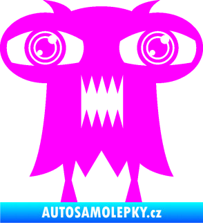 Samolepka Monstrum 003 levá Fluorescentní růžová