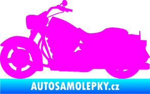 Samolepka Motorka 045 levá Harley Davidson Fluorescentní růžová