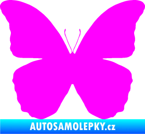 Samolepka Motýl 006 Fluorescentní růžová