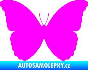 Samolepka Motýl 008 Fluorescentní růžová