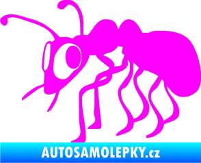 Samolepka Mravenec 001 levá Fluorescentní růžová