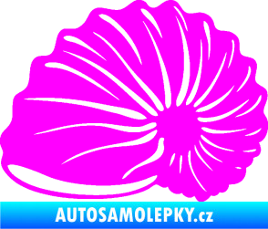Samolepka Mušle 002 levá ulita Fluorescentní růžová