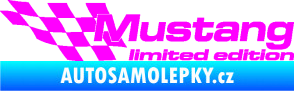 Samolepka Mustang limited edition levá Fluorescentní růžová