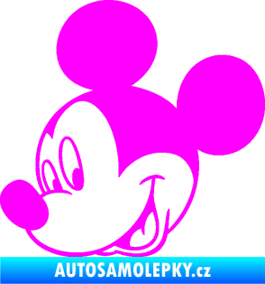 Samolepka Myšák Mickey 001 levá Fluorescentní růžová