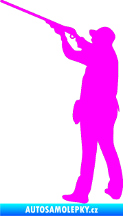 Samolepka Myslivec 001 levá Fluorescentní růžová