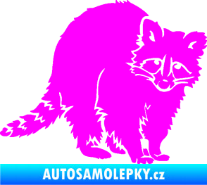 Samolepka Mýval 002 pravá Fluorescentní růžová