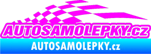 Samolepka Nálepka na auto - www.autosamolepky.cz 003 Fluorescentní růžová