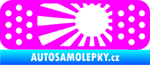 Samolepka Náplast 002 levá Fluorescentní růžová