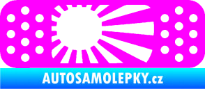 Samolepka Náplast 002 pravá Fluorescentní růžová