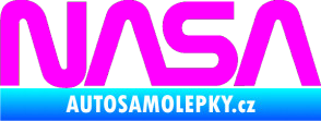 Samolepka NASA nápis Fluorescentní růžová