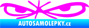 Samolepka Oči 002 levá Fluorescentní růžová