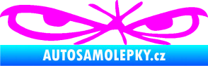 Samolepka Oči 002 pravá Fluorescentní růžová