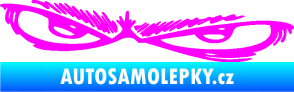 Samolepka Oči 005 levá Fluorescentní růžová