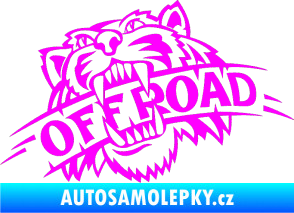 Samolepka Off Road 001  Fluorescentní růžová