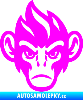 Samolepka Opičák 002 levá Fluorescentní růžová