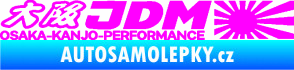 Samolepka Osaka Kanjo performance JDM Fluorescentní růžová
