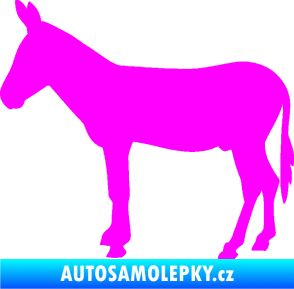 Samolepka Osel 002 levá Fluorescentní růžová