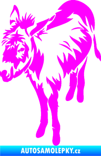 Samolepka Osel 005 levá Fluorescentní růžová
