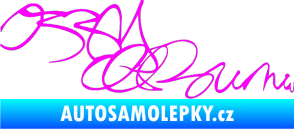Samolepka Ozzy Osbourne 004 Fluorescentní růžová