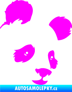 Samolepka Panda 004 pravá Fluorescentní růžová