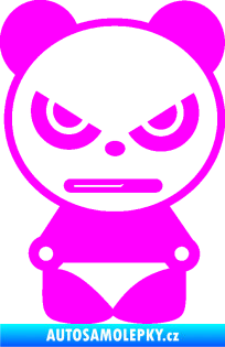 Samolepka Panda boy Fluorescentní růžová