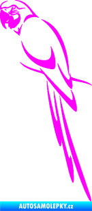 Samolepka Papoušek 005 levá Fluorescentní růžová