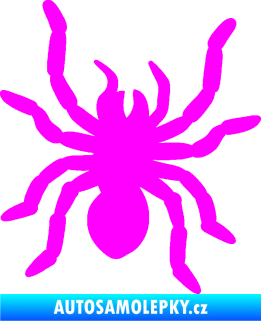 Samolepka Pavouk 014 pravá Fluorescentní růžová