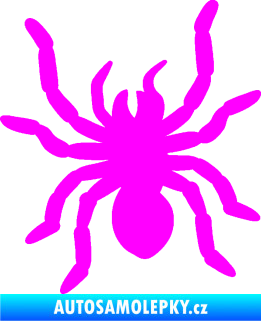 Samolepka Pavouk 014 levá Fluorescentní růžová