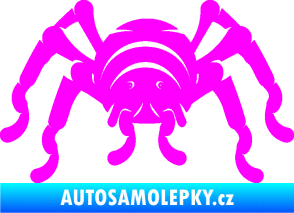 Samolepka Pavouk 018 Fluorescentní růžová