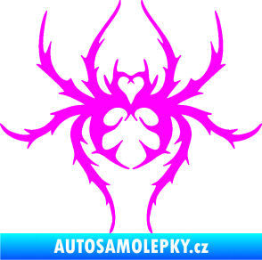 Samolepka Pavouk 019 Fluorescentní růžová